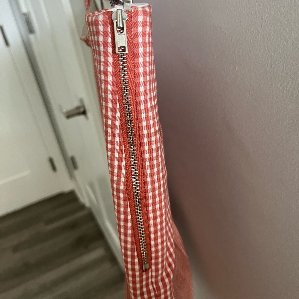Red Gingham Women's Business Casual Pants - Picture 3 of 5